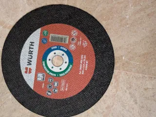 Disco corte Wurth 230mm Acero Inoxidable