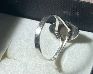 Anillo Alpaca mexicana Piedra Azul y Verde