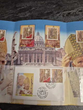 Cartella filatelica Commemorazione Giovanni Paolo
