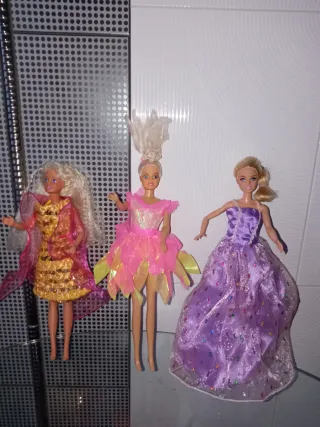 Lote 3 Muñecas Estilo Barbie