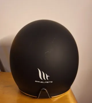 Casco Custom Negro con Visera