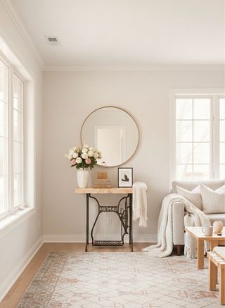 Consola de madera de roble con estructura Singuer