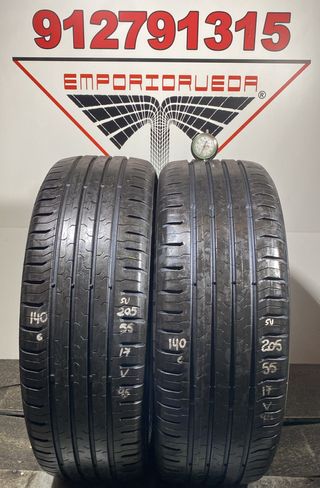 205 55 17 V CONTINENTAL RUEDA AL 90% VIDA UTIL