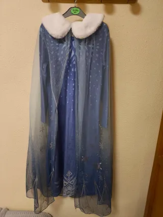 Disfraz Frozen Niña Azul con Copos de Nieve