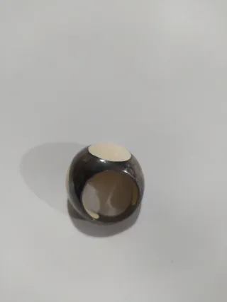 Anillo CH Plata y Marfil