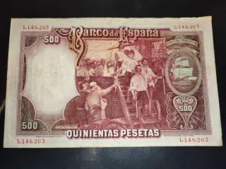 Billete 500 pesetas Banco de España 1931
