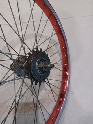 Llantas BMX Rojas años '80 EXCELENTE ESTADO