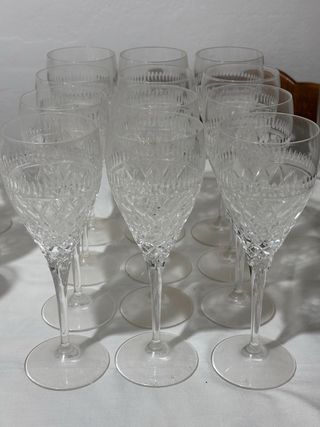 Set 12 Bicchieri Vetro Decorato