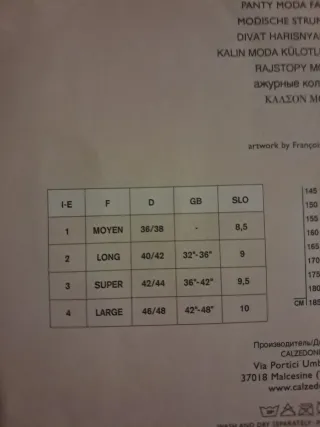 Collant Calzedonia Lycra cachemire viola