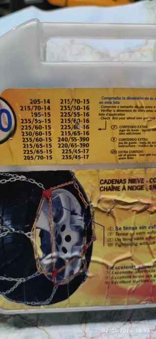 Cadenas para nieve