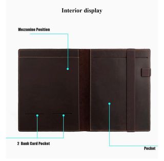 Funda piel A5 para cuaderno/tablet