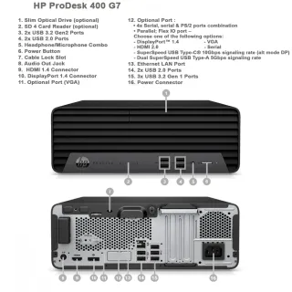 HP Prodesk 400 G7 i5 10500 512GB SSD NVME W11 PRO