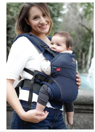 Mochila portabebés Manduca XT azul