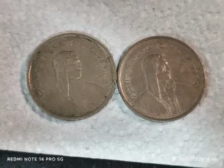 2 Monedas Suiza 1968.1970 Confederatio Helvetica
