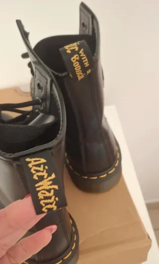 Dr Martens Pelle Liscia Nera