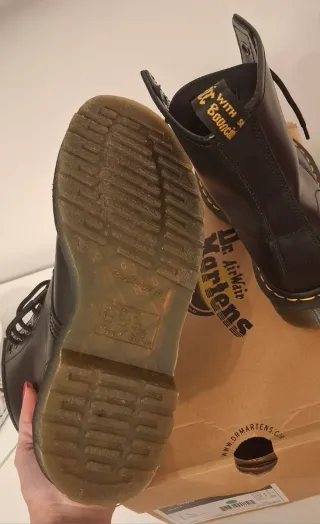 Dr Martens Pelle Liscia Nera