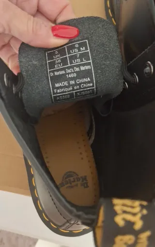 Dr Martens Pelle Liscia Nera