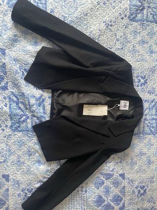 Chaqueta Negra Zara Talla L