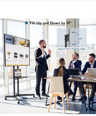 Soporte TV con ruedas y bandeja hasta 85 pulgadas