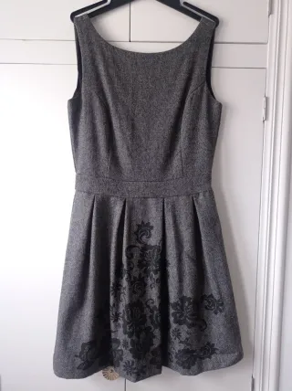 Vestido invierno estampado falda