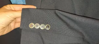 Traje de chaqueta azul marino