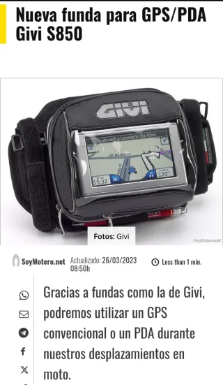 Funda GIVI S850 para GPS/PDA