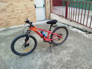 Bicicleta Monti Montaña Niño Roja y naranja