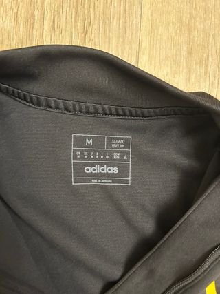 Felpa Juventus Adidas Mezza Zip Nera Gialla