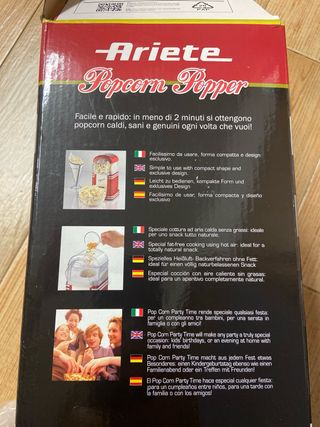 Máquina de Palomitas Ariete Roja