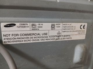 Plato Microondas Samsung con Grill CE2827N..piezas