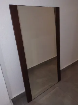 Espejo madera y cristal 120x70cm