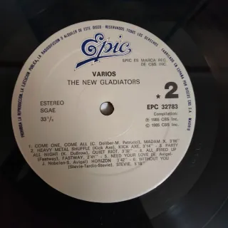 LP 1985 HEAVY METAL The New Gladiators Vinilo