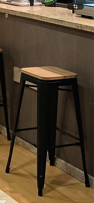 Taburetes estilo industrial (6 unidades)