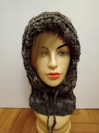 Passamontagna unisex melange con coulisse