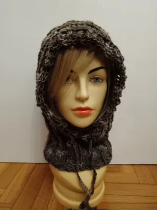 Passamontagna unisex melange con coulisse