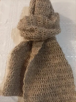 Sciarpa donna lurex oro