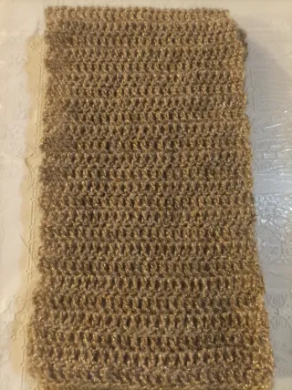 Sciarpa donna lurex oro