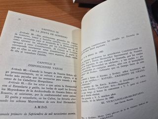 Constituciones Ntra.Sra. de las Angustias. Granada