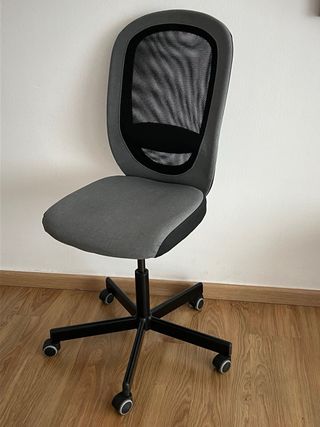 Silla de oficina IKEA negra