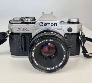 CANON AE1 cámara analógica + lente Canon 50mm F1.8
