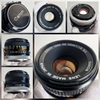 CANON AE1 cámara analógica + lente Canon 50mm F1.8
