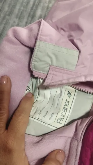 Mono de esquí para niña rosa