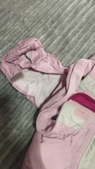 Mono de esquí para niña rosa