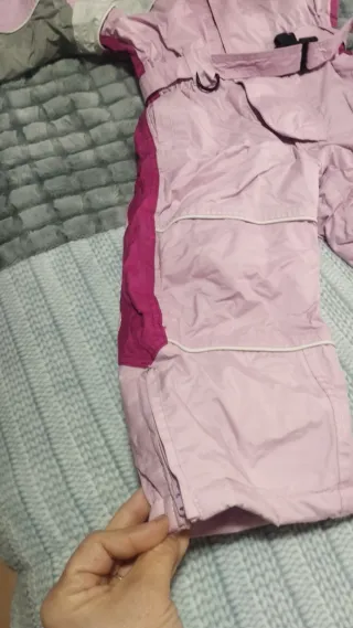 Mono de esquí para niña rosa