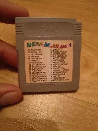 Cartucho NEW-M 32 en 1 Game Boy