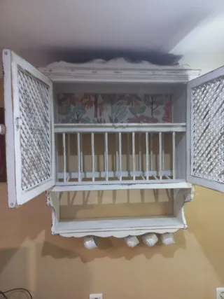 Platero antiguo madera renovado