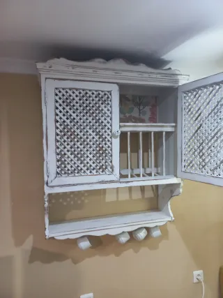 Platero antiguo madera renovado