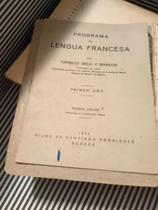 método de lengua francesa primer año