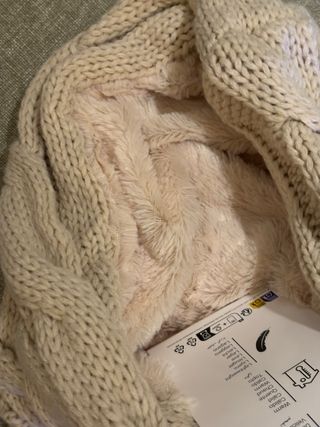 Bufanda Alehop Nueva Beige/Rosa