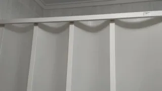 Mampara de ducha plegable blanca